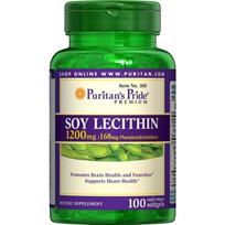 Puritan's Pride Soy Lecithin 1200 mg 100 Soft Gels