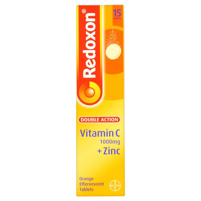 Redoxon Double Action Vitamin C & Zinc 1000 mg 15 Effervescents