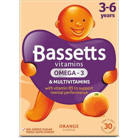 Bassetts Soft & Chewy Age 3+ Orange 45 Tablets