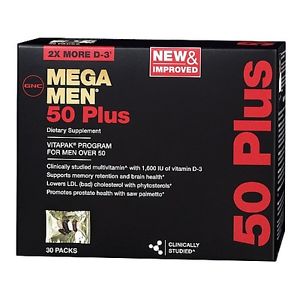 GNC Mega Men 50+ 30 Tablets