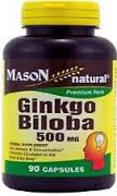 Mason Ginkgo Biloba 500 mg 90 Capsules