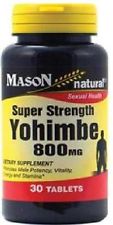 Mason Yohimbe Super Strength 800 mg 30 Tablets