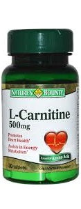 Nature's Bounty L-Carnitine 500 mg 30 Tablets