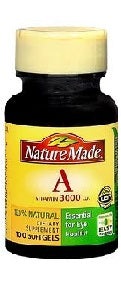 Nature Made Vitamin A 8000 IU 100 Gels