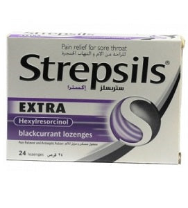 Strepsils Extra Blackcurrant 24 Lozenges