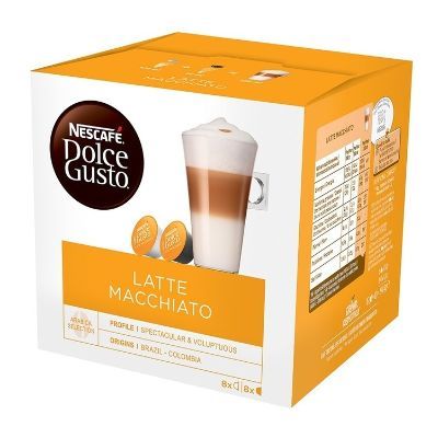 Nescafe Dolce Gusto Latte Macchiato x8 Milk, x8 Coffee Capsules