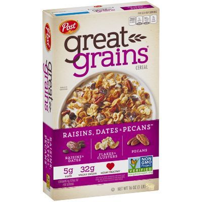 Post Grains Raisins, Dates & Pecans Cereal 382 g