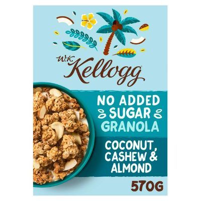 W.K. Kellogg No Added Sugar Granola Coconut, Cashew & Almond 570 g