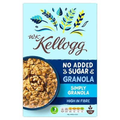 W.K. Kellogg No Added Sugar Granola Simply Granola 500 g