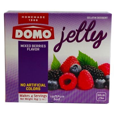 Domo Jelly Gellatin Dessert Mixed Beries 85 g