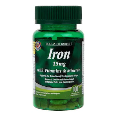 Holland & Barrett Iron & Vitamin C 100 Tablets