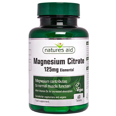 Nature's Aid Magnesium Citrate 125 mg 60 Tablets