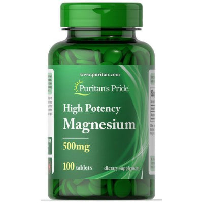 Puritan's Pride Magnesium 500 mg 100 Tablets