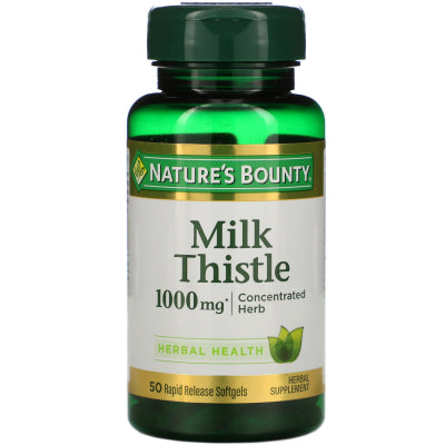 Nature's Bounty Milk Thistle 1000 mg 50 Soft Gels