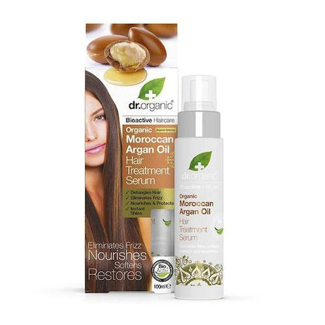 Dr Organic Tea Tree Moroccan Argan Oil Hair Treatment Serum 100 ml