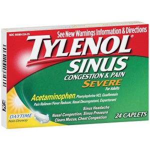 Tylenol Sinus Congestion & Pain 24 Caplets