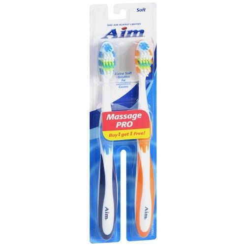 Aim Toothbrush Massage Pro Soft x2