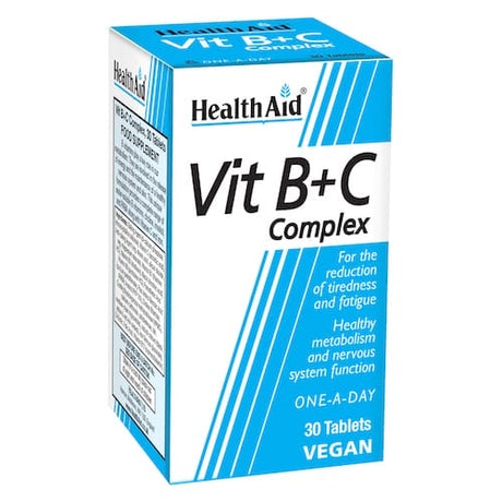 HealthAid Vitamin B+C Complex 30 Tablets