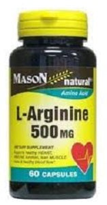 Mason L-Arginine 500 mg 60 Capsules