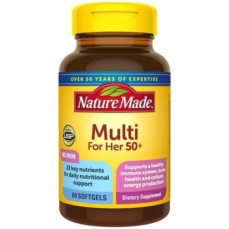 Nature Made Multi For Her 50+ 60 Soft Gels