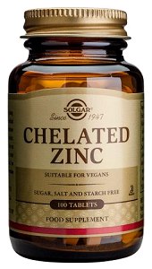 Solgar Chelated Zinc 100 Tablets