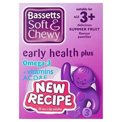 Bassetts Soft & Chewy Age 3+ Vitamins Summer Fruit Flavor 45 Tablets