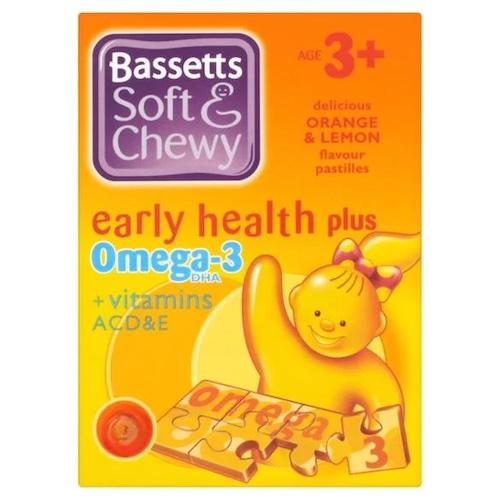 Bassetts Soft & Chewy Age 3+ Vitamins Orange & Lemon Flavour 45 Tablets