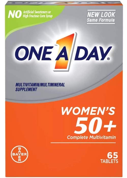 Bayer One A Day Women's Multivitamin 50+ 65 Tablets