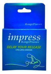 Impress Delay Your Release Condoms x3