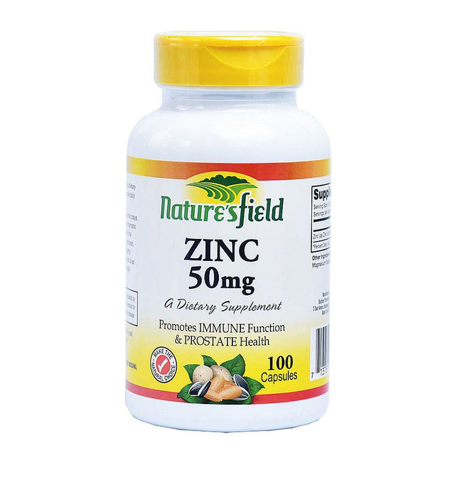 Nature's Field Zinc 50 mg 100 Capsules