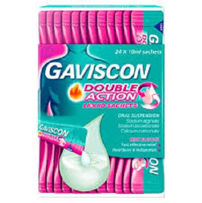 Gaviscon Double Action Mint Liquid Sachets 10 ml x24