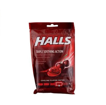 Halls Triple Soothing Action Cherry x14