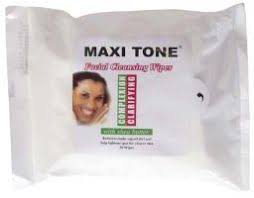 Maxi Tone Facial Cleansing Wipes x30