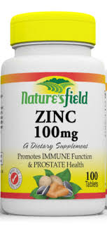 Nature's Field Zinc 100 mg 100 Tablets