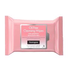 Neutrogena Oil-Free Cleansing Wipes Pink Grapefruit Acne-Prone Skin x25