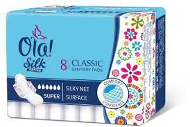 Ola Silk Classic Sanitary Pad Super x8