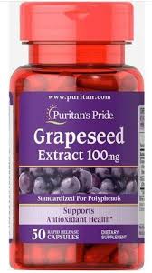 Puritan's Pride Grapeseed Extract 100 mg 50 Capsules