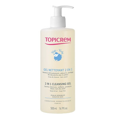 Topicrem 2 in 1 Cleansing Gel 500 ml