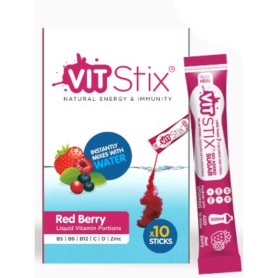 Vit Stix Liquid Vitamin Red Berry 10 Sticks