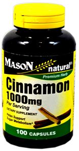 Mason Cinnamon 1000 mg 100 Capsules