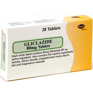 Gliclazide Diabetes 80 mg 28 Tablets