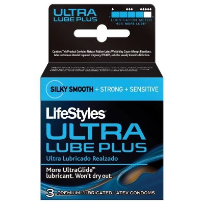 Lifestyles Ultra Lube Plus 3 Condoms