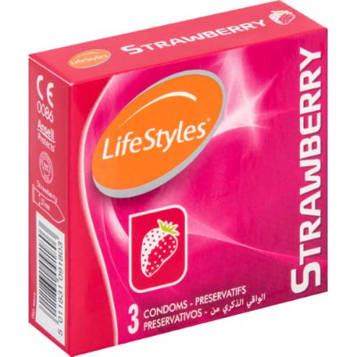 Lifestyles Strawberry 3 Condoms