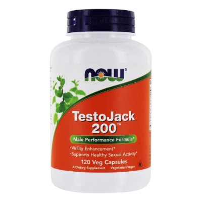 Now TestoJack 200 Male Performance Formula 120 Capsules