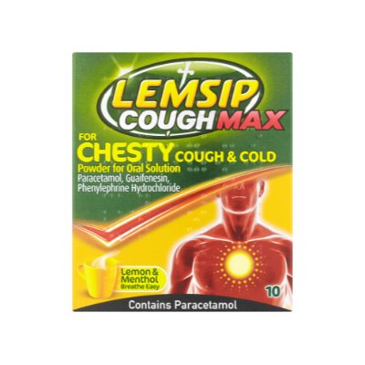 Lemsip Cough Max For Chesty Cough & Cold 10 Sachets