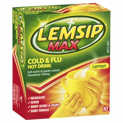 Lemsip Max Cold & Flu Lemon Flavour 10 Capsules