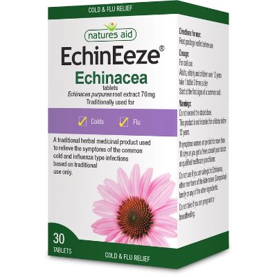 Natures Aid EchinEeze Echinacea 70 mg 30 Tablets