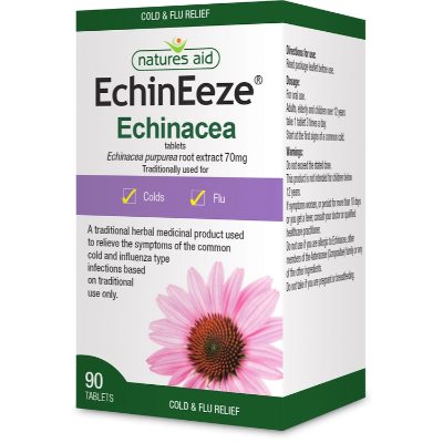 Natures Aid EchinEeze Echinacea 70 mg 90 Tablets