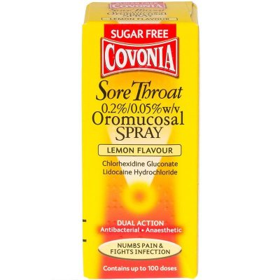 Covonia Throat Spray Lemon Flavour 30 ml