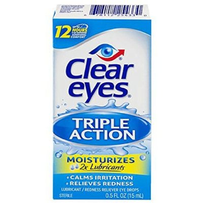 Clear Eyes Triple Action Eye Drops 15 ml